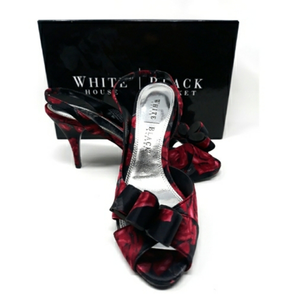 White House Black Market 3" Sling Back Heels